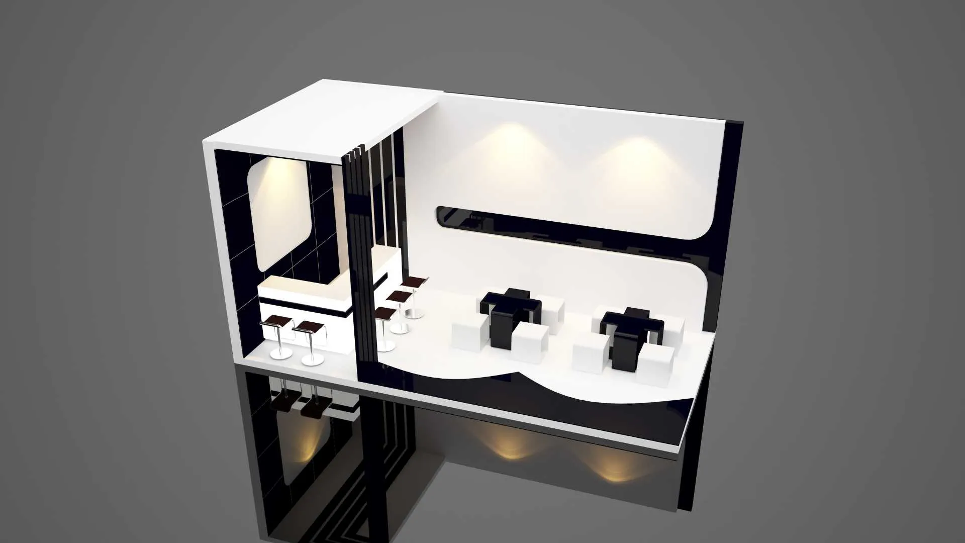 طراحی غرفه نمایشگاهی سه بعدی