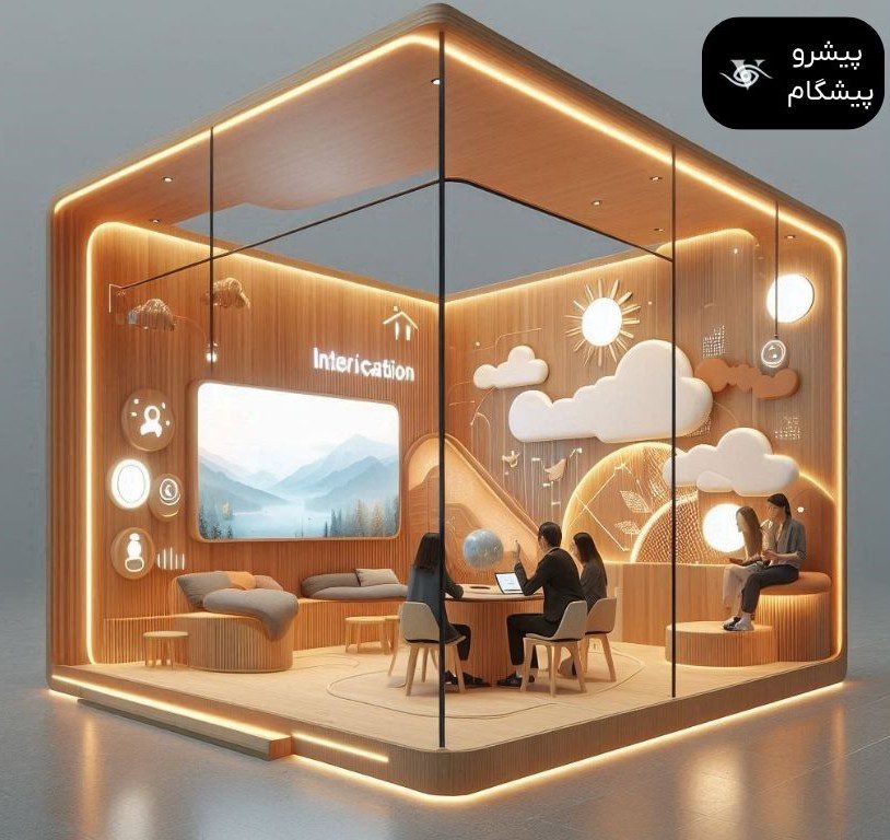 دیزاین غرفه نمایشگاهی: ایدههای خلاقانه برای جلب توجه و افزایش تعامل در نمایشگاهها طراحی غرفه نمایشگاهی با فناوری های جدید