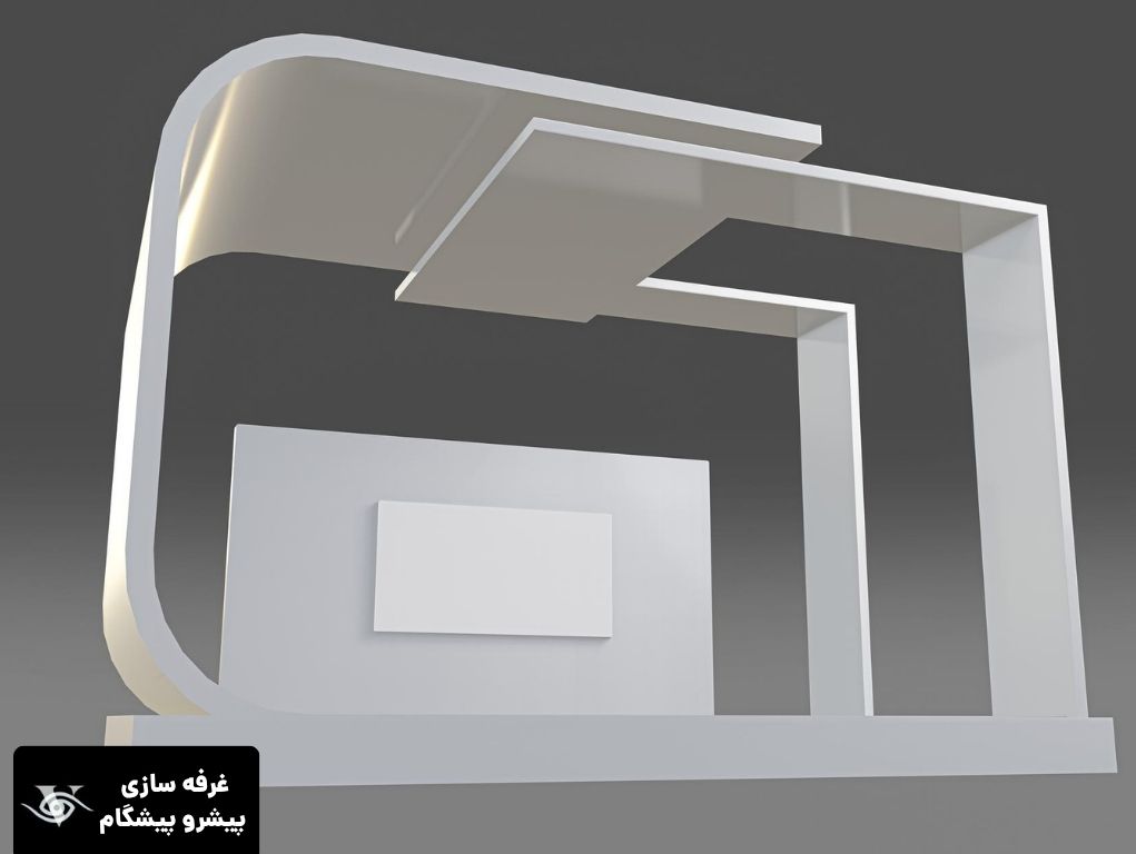 غرفه مینیمال با رنگ نورپردازی